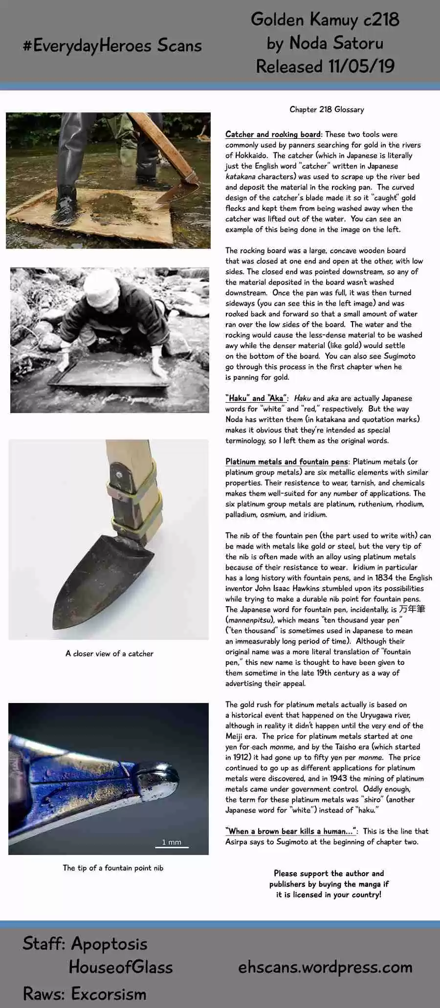 Golden Kamuy Ch. 218 The Gold Dust Panners