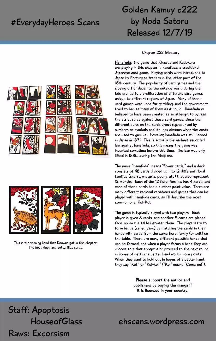 Golden Kamuy Ch. 222 Tattooed Skins