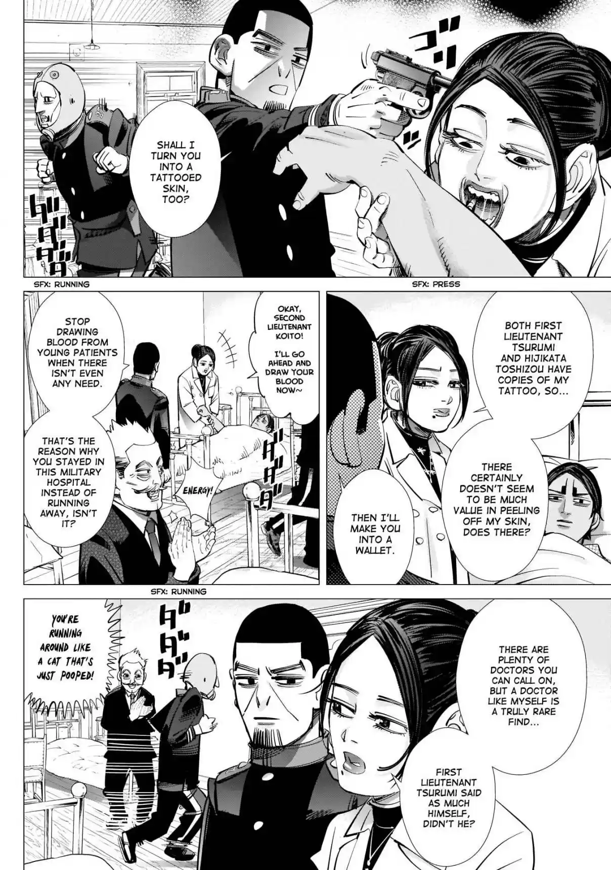 Golden Kamuy Ch. 223 Nikaidou Cheers Up