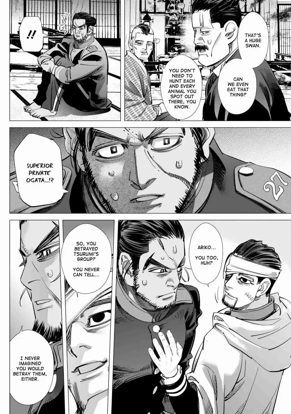 Golden Kamuy Ch. 223 Nikaidou Cheers Up