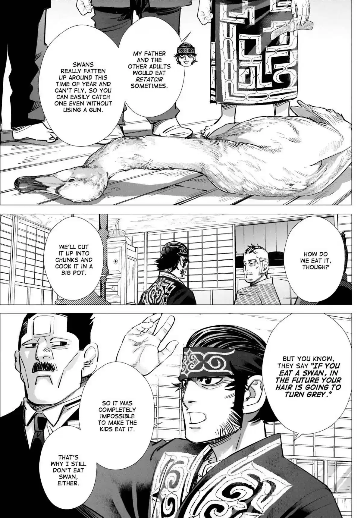 Golden Kamuy Ch. 223 Nikaidou Cheers Up