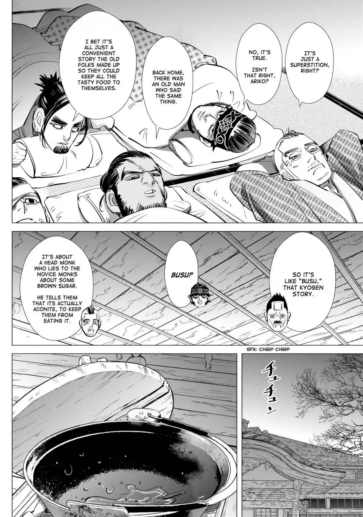 Golden Kamuy Ch. 223 Nikaidou Cheers Up