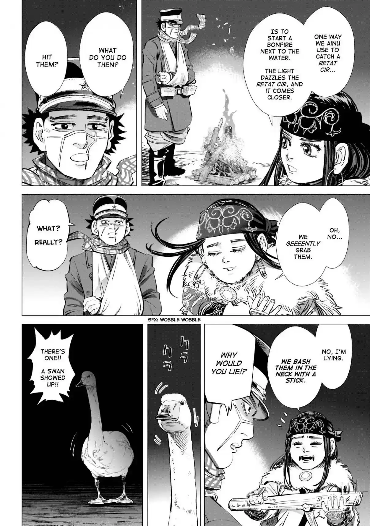 Golden Kamuy Ch. 224 On the Shores of Lake Shikotsu