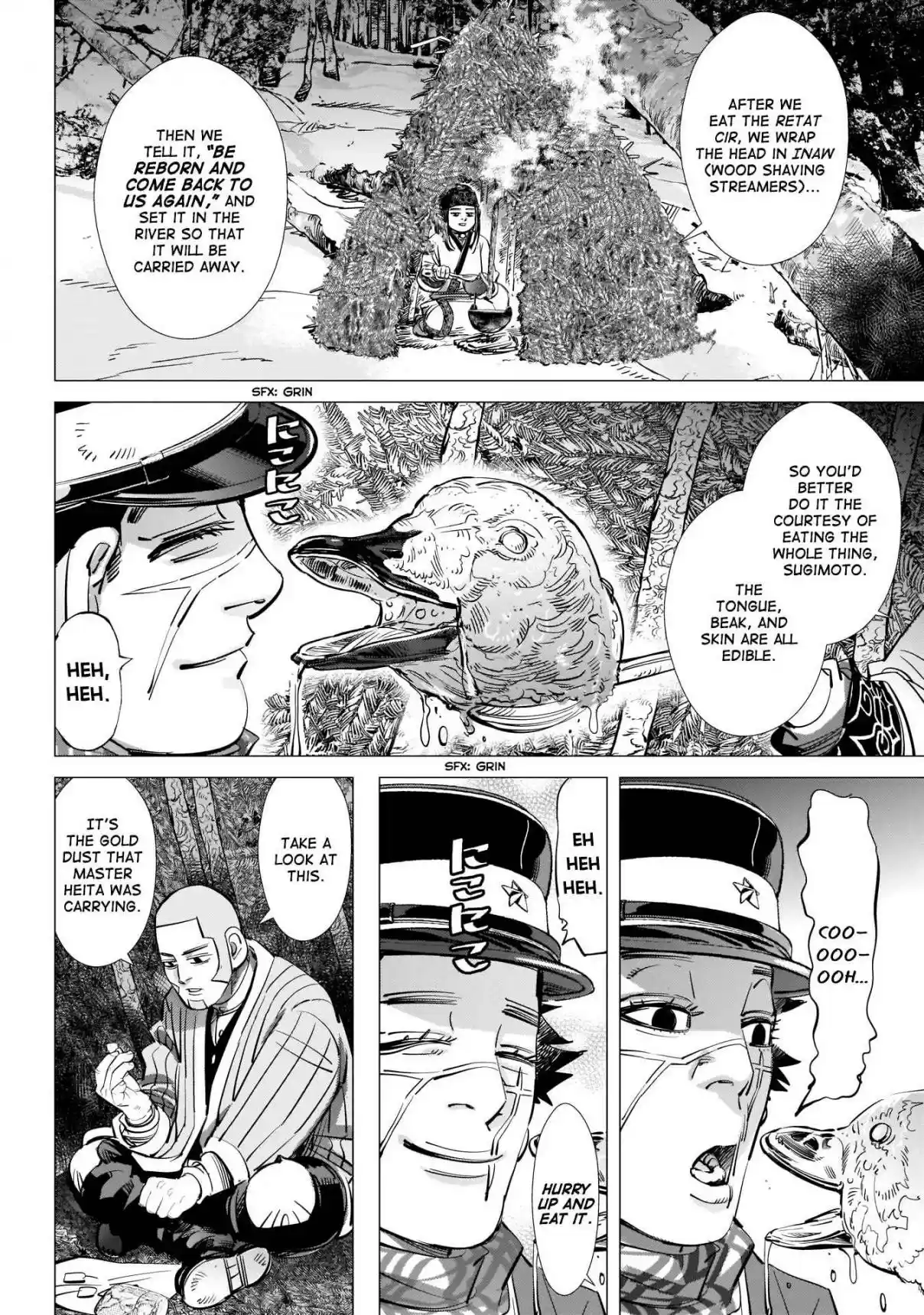 Golden Kamuy Ch. 224 On the Shores of Lake Shikotsu