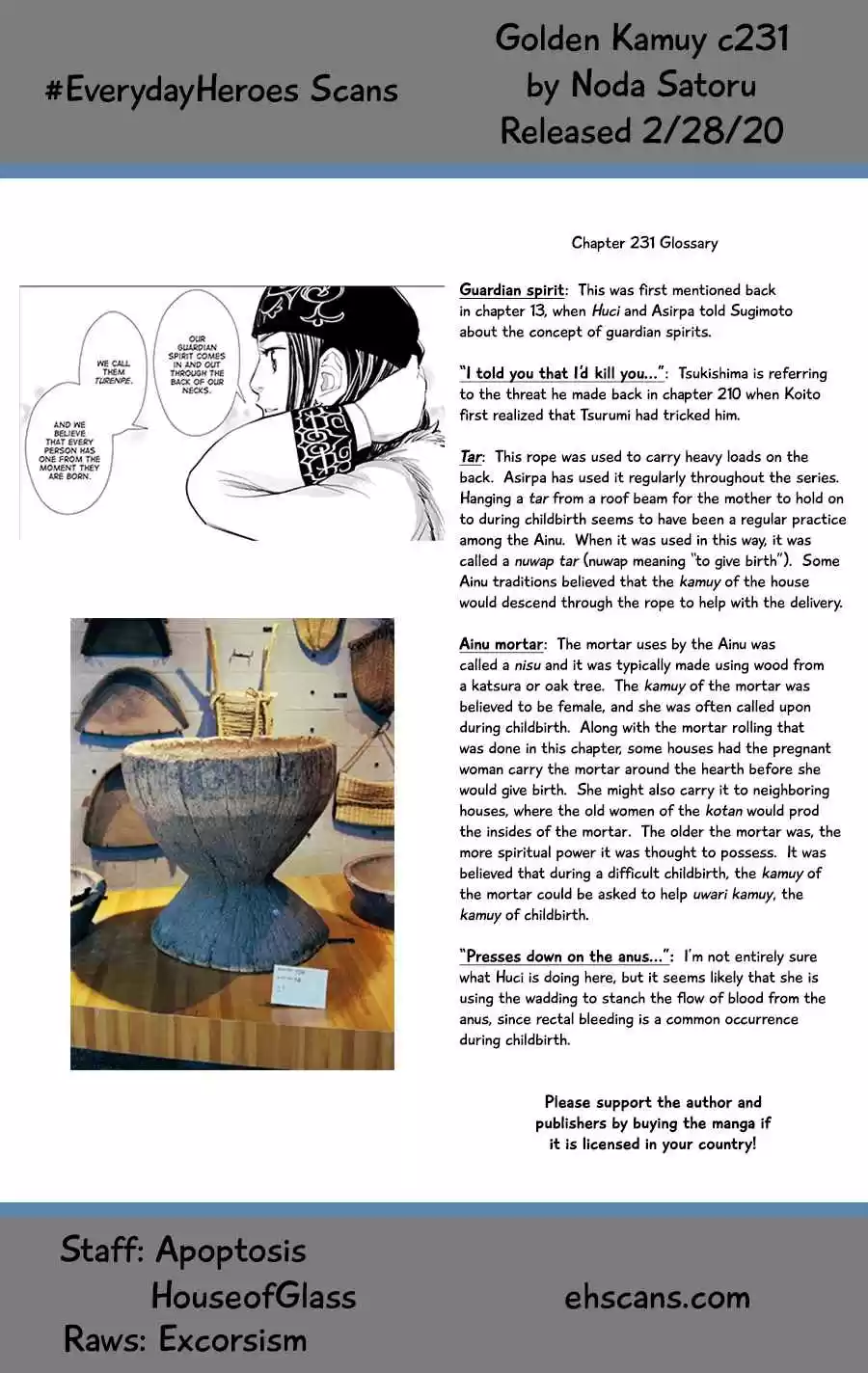 Golden Kamuy Ch. 231 Birth