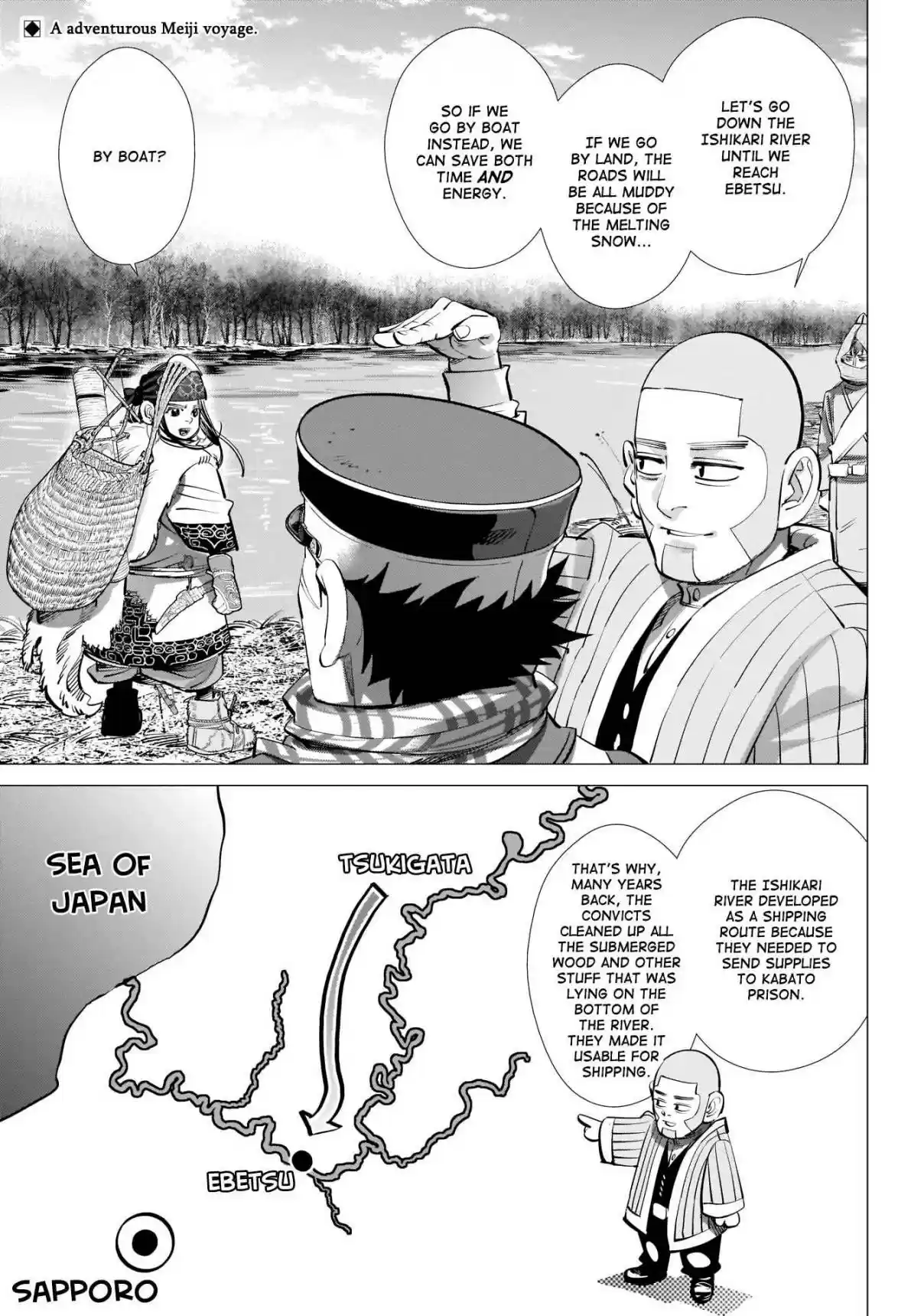 Golden Kamuy Ch. 234 Steamboat