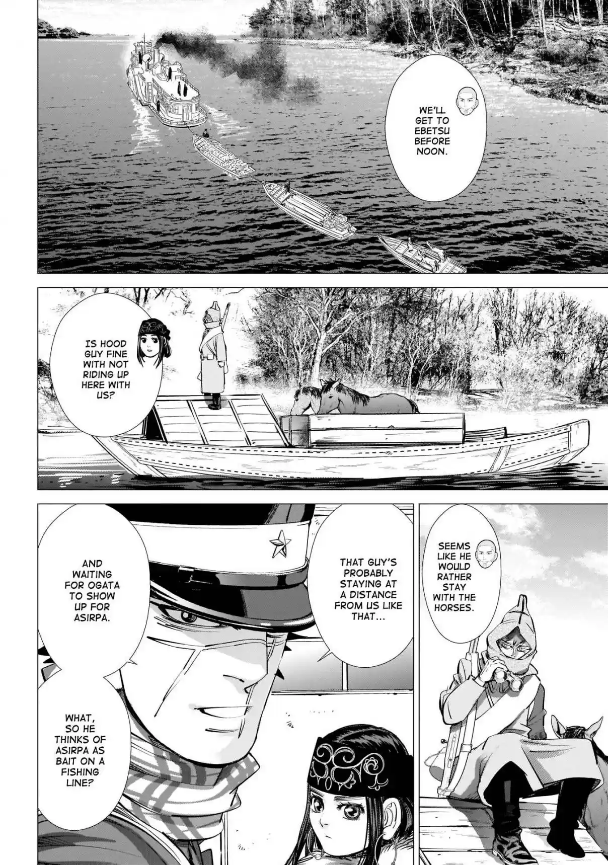 Golden Kamuy Ch. 234 Steamboat