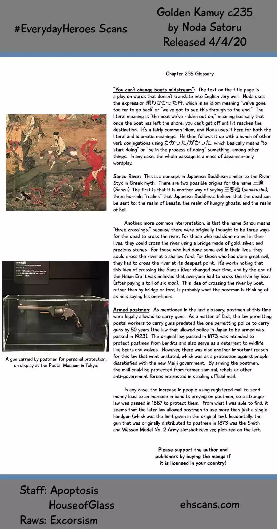 Golden Kamuy Ch. 235 The Postman From Hell