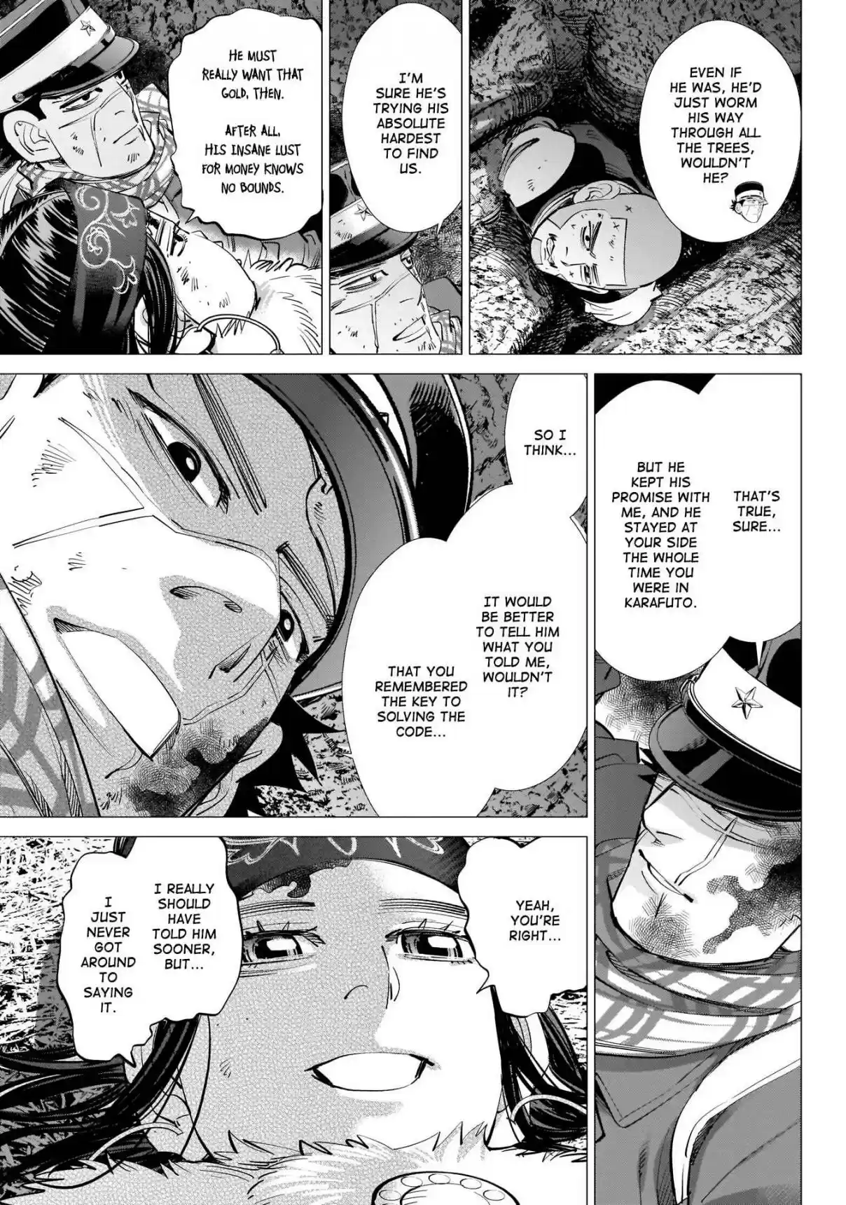 Golden Kamuy Ch. 242 Each in Turn