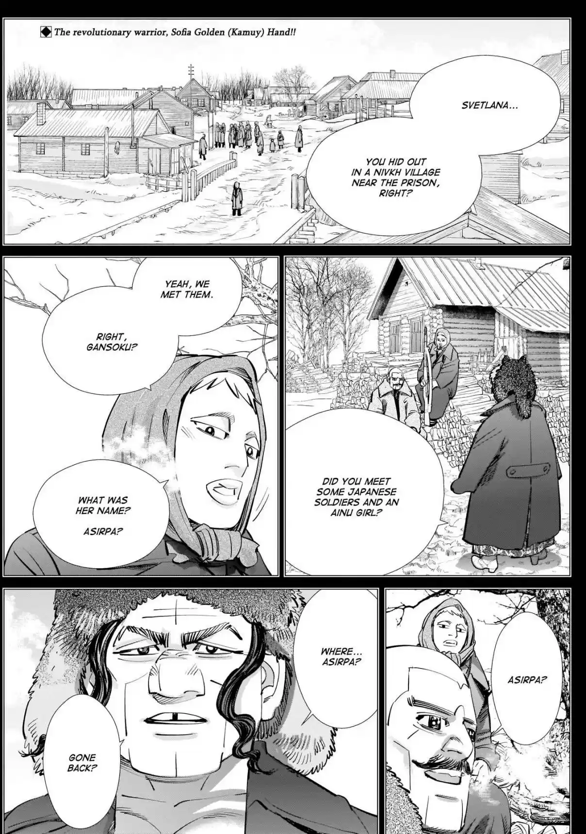 Golden Kamuy Ch. 244 Landing in Otaru