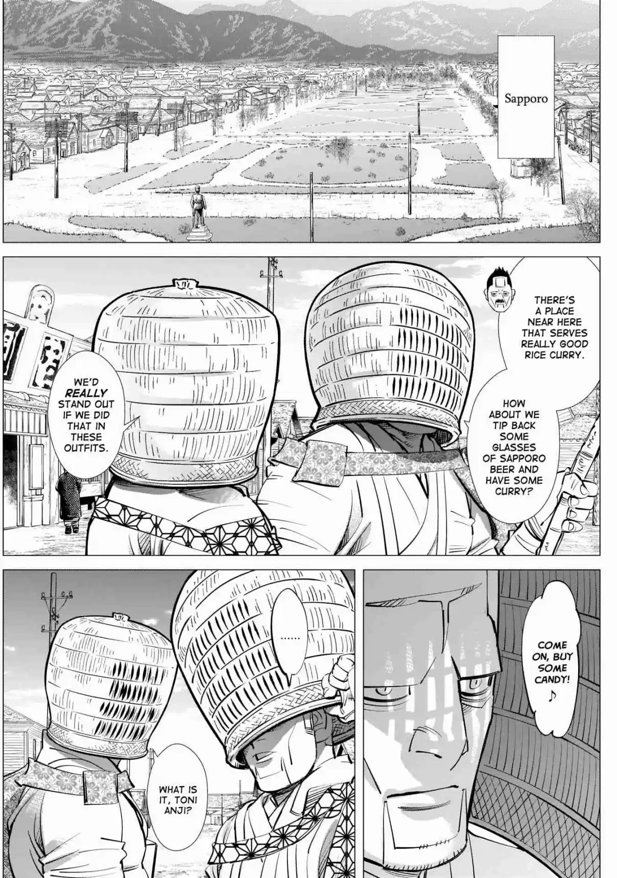 Golden Kamuy Ch. 244 Landing in Otaru