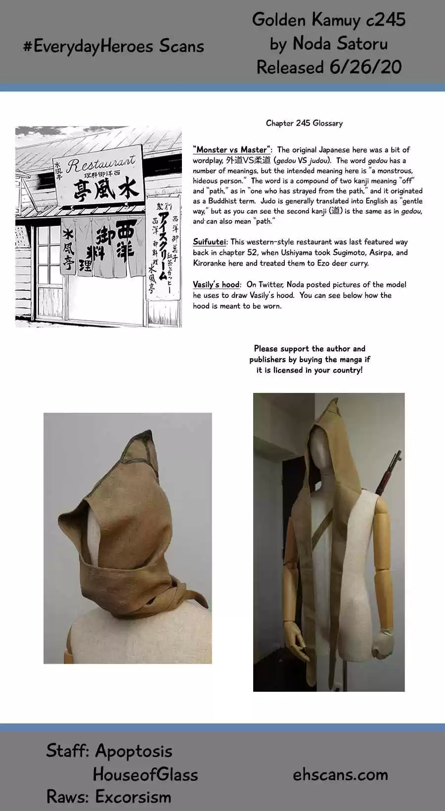 Golden Kamuy Ch. 245 Town of Reunions