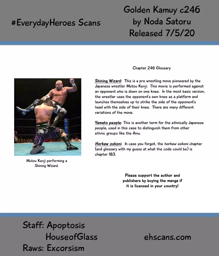 Golden Kamuy Ch. 246 The Icon of the Ainu