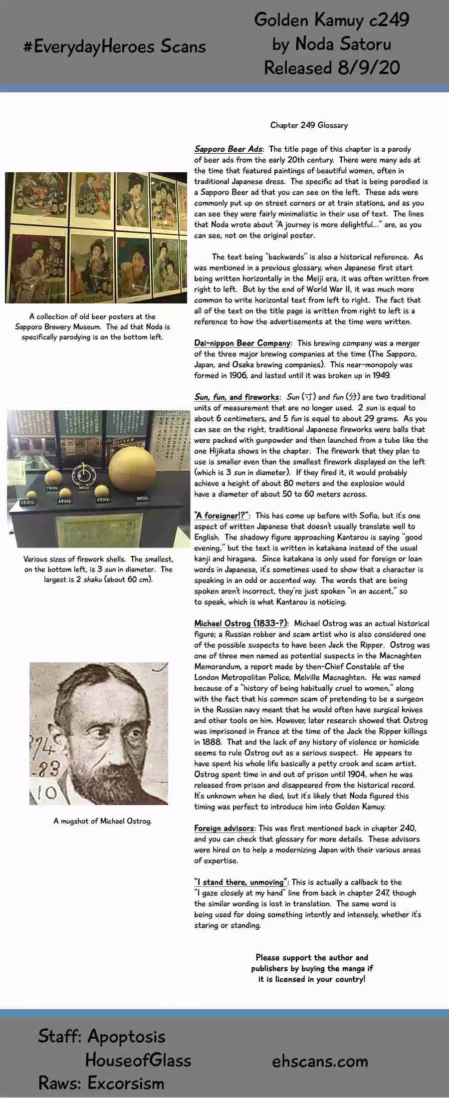Golden Kamuy Ch. 249 Various Dreams