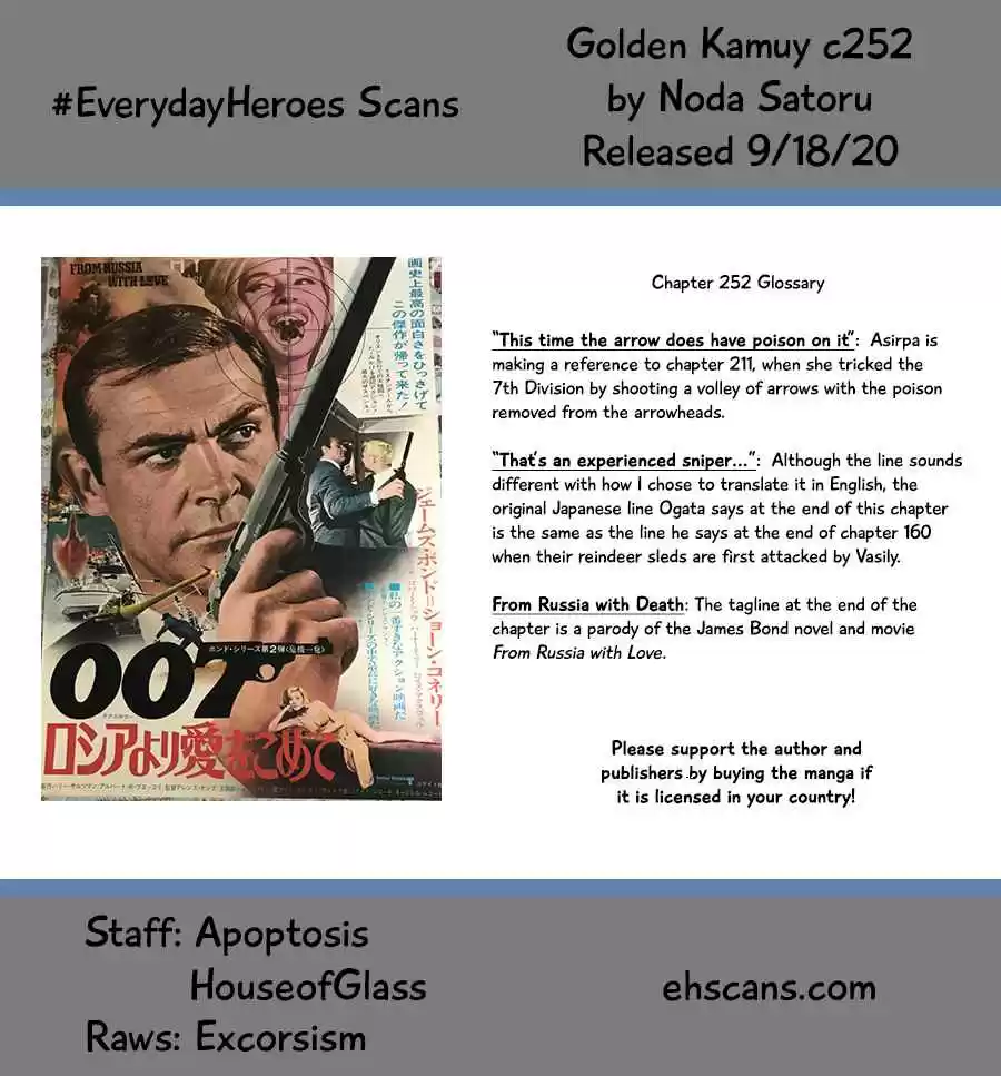 Golden Kamuy Ch. 252 The Beer Storage Room