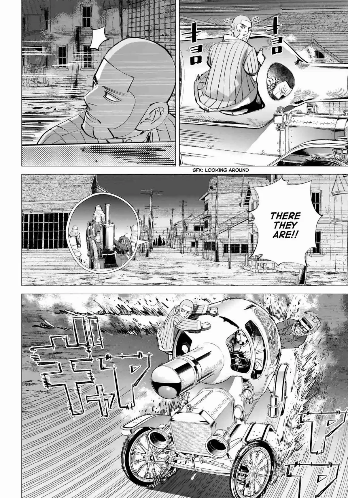 Golden Kamuy Ch. 262 The Sapporo Beer Car Chase