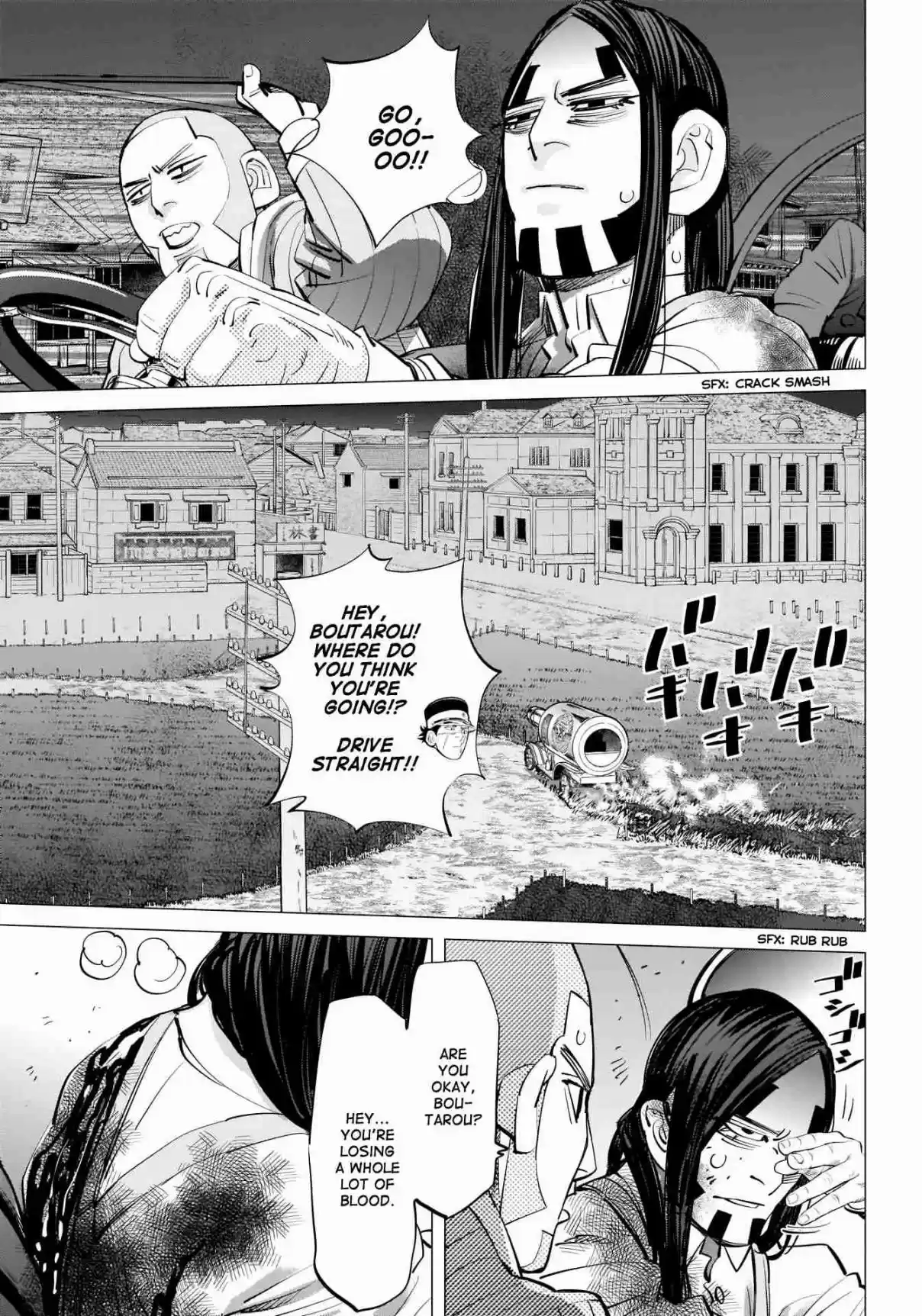 Golden Kamuy Ch. 262 The Sapporo Beer Car Chase