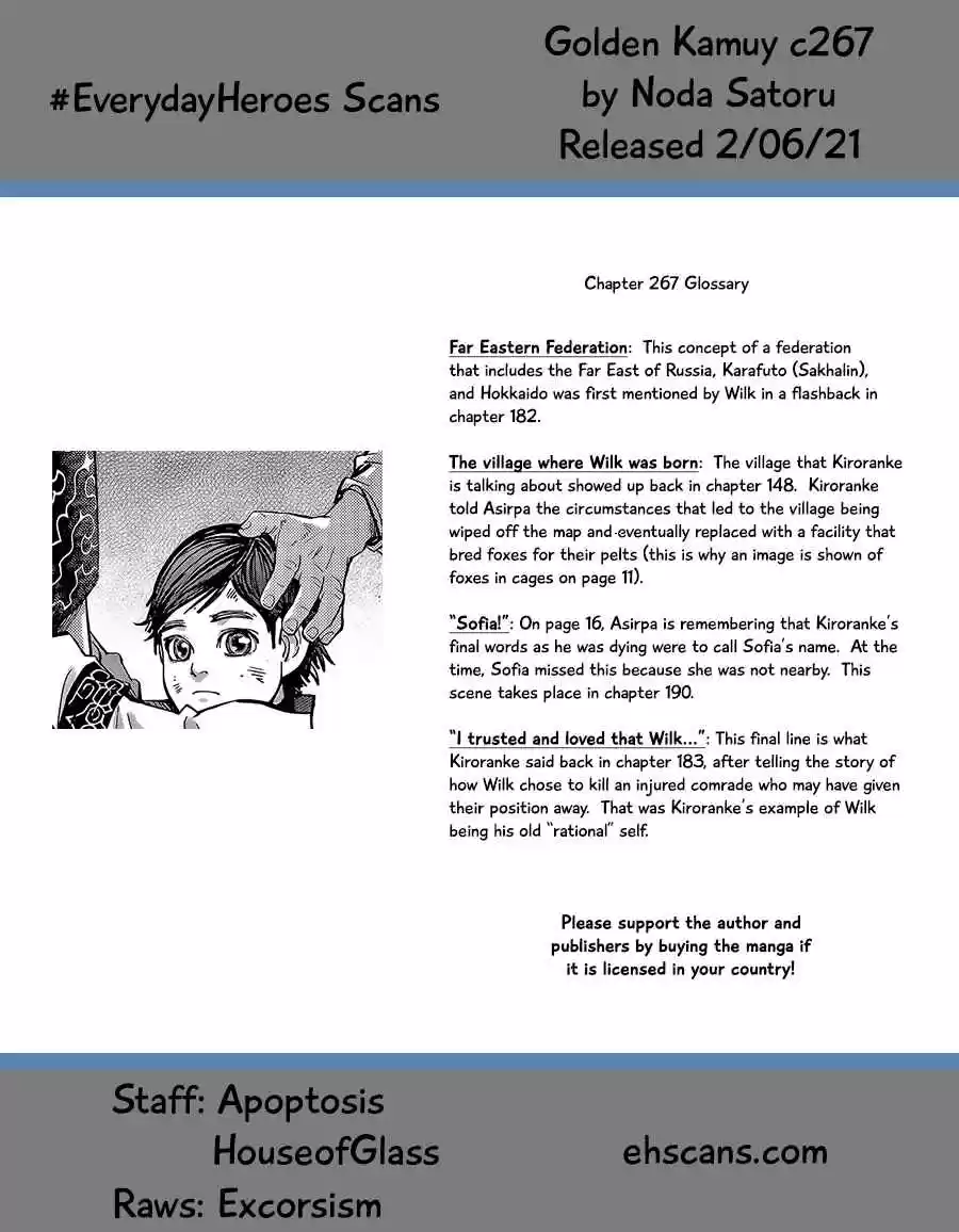 Golden Kamuy Ch. 267 Severed