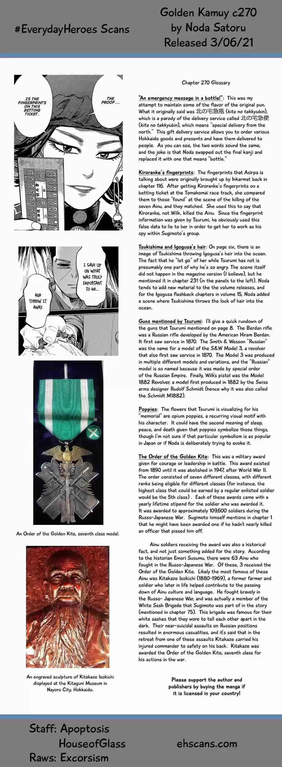 Golden Kamuy Ch. 270 The Cause of It All