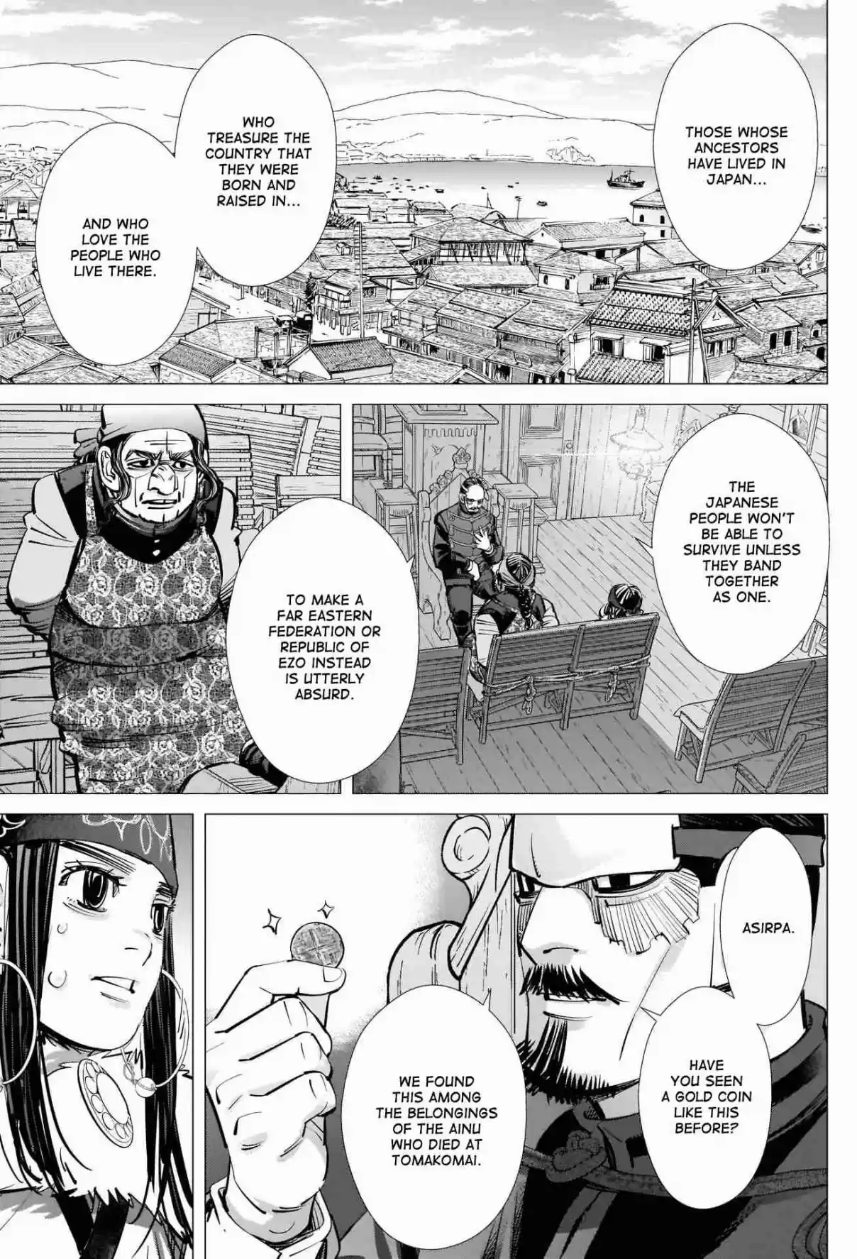 Golden Kamuy Ch. 271 A Mottled Gold Coin