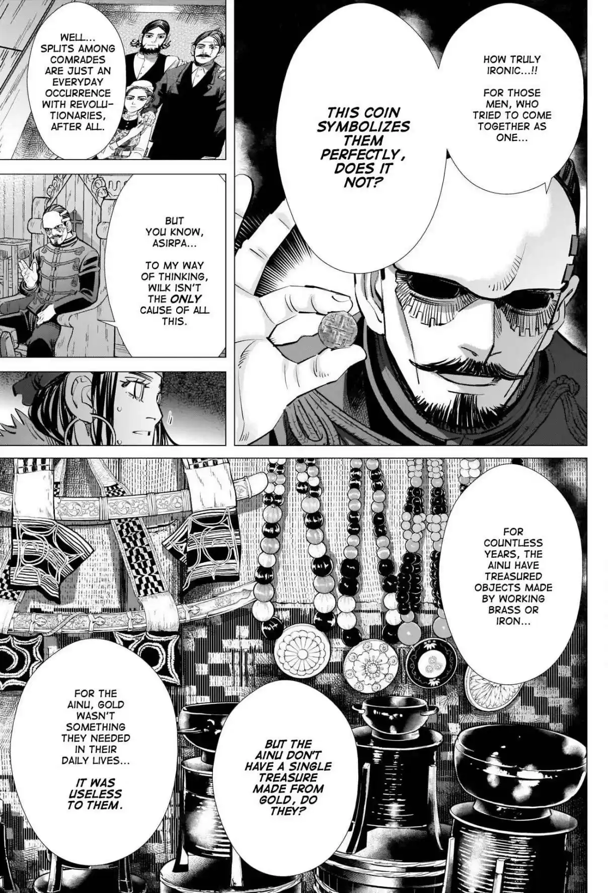 Golden Kamuy Ch. 271 A Mottled Gold Coin