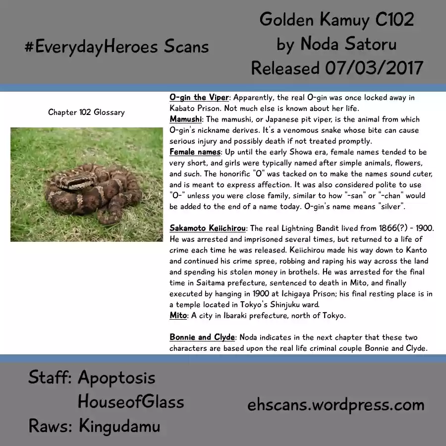 Golden Kamuy Ch.102