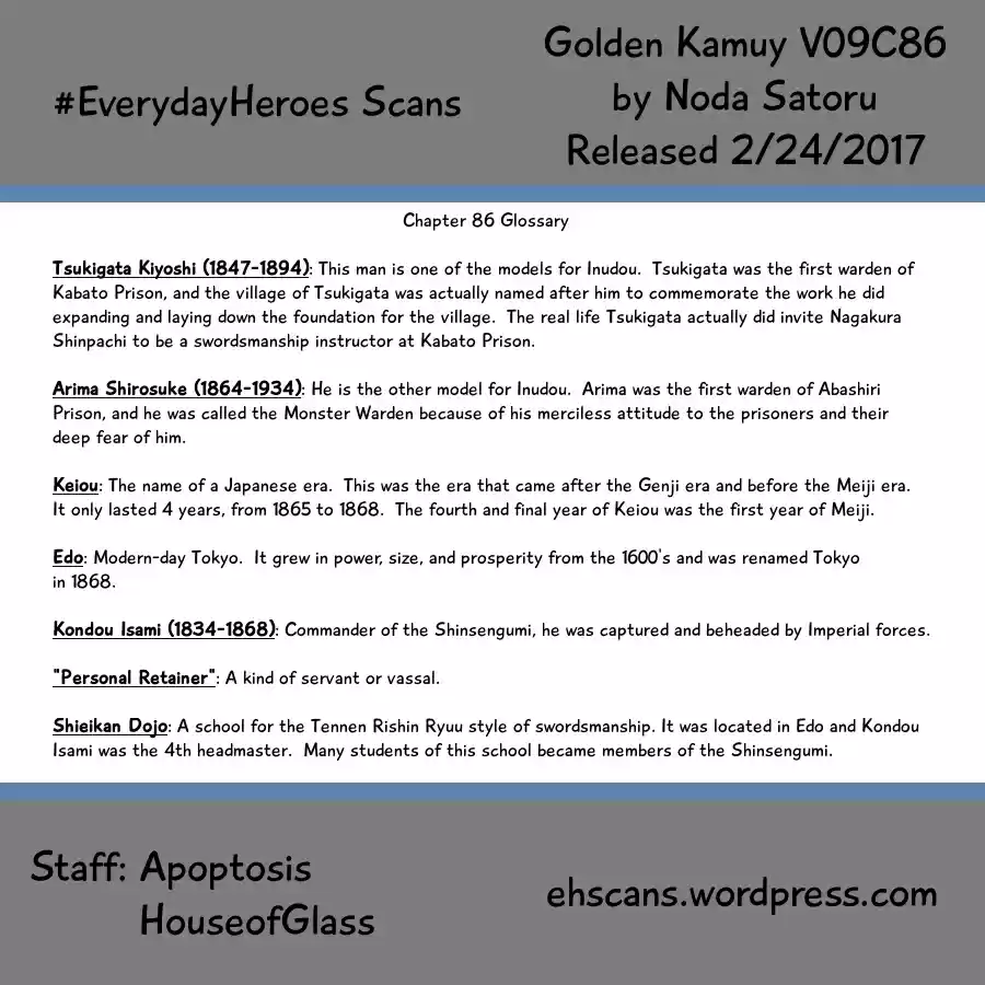 Golden Kamuy Vol.9 Ch.86