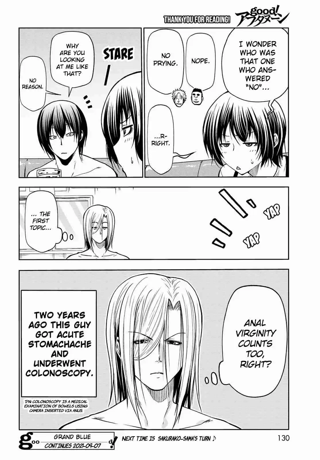 Grand Blue 70 Death game