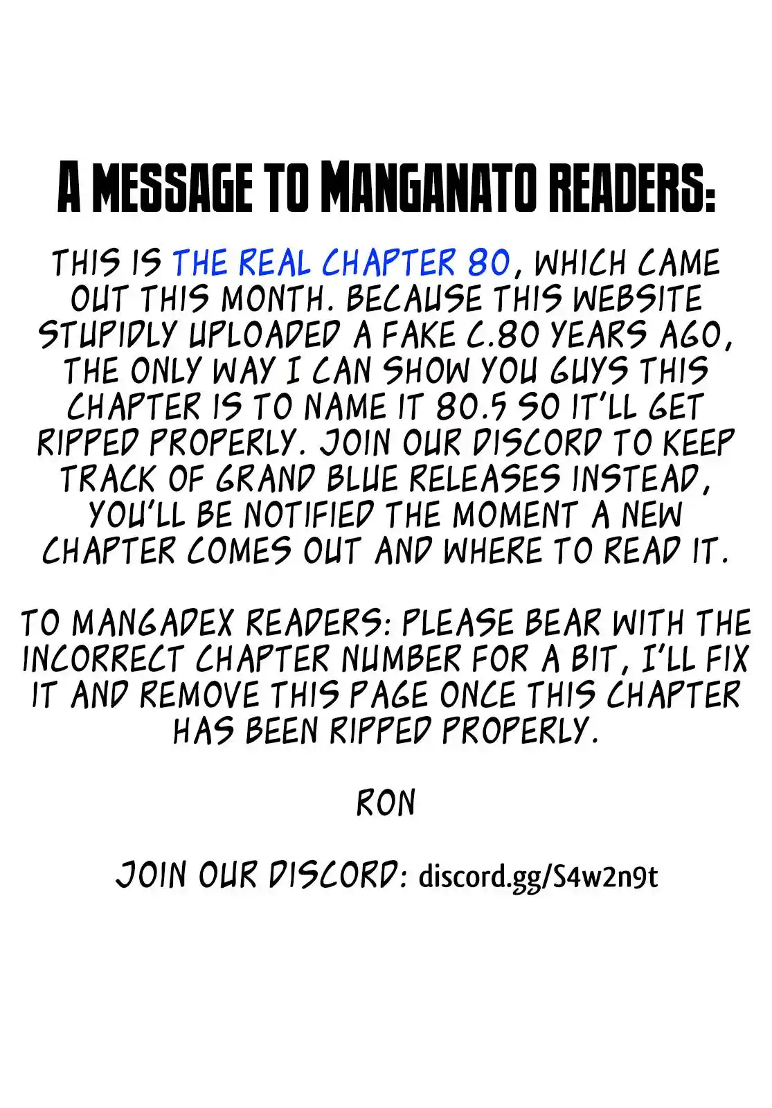 Grand Blue Chapter 80.1