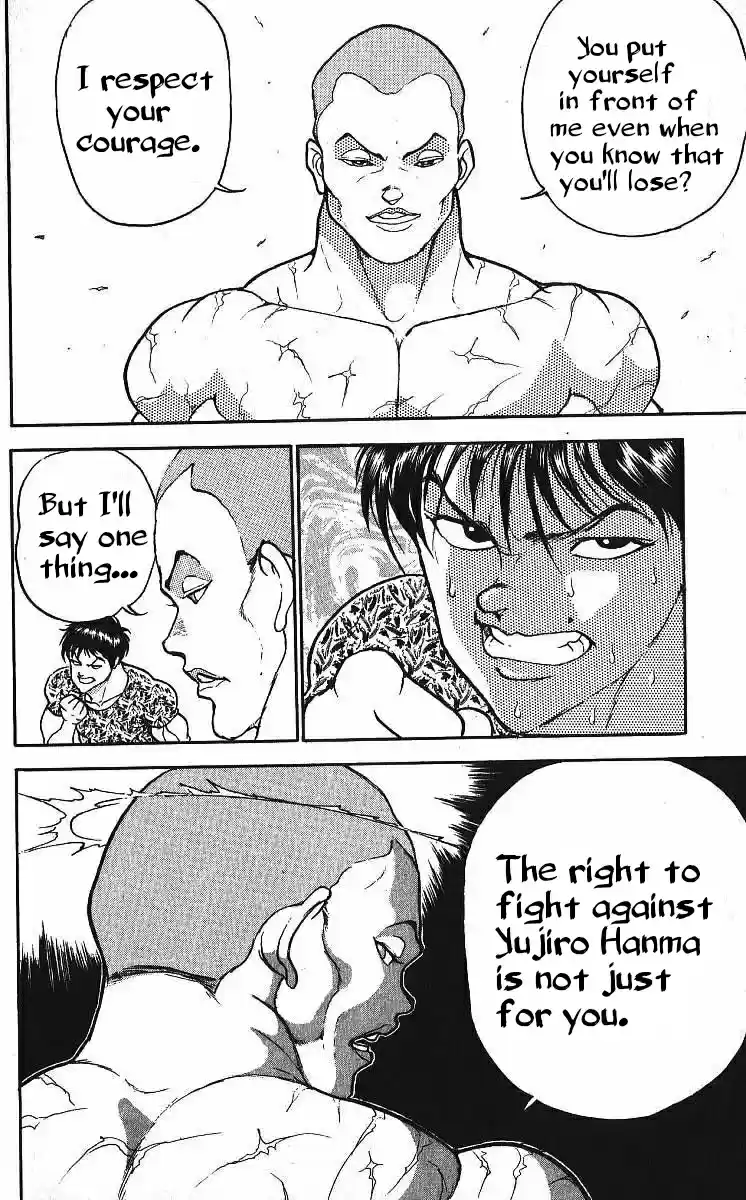Grappler Baki Vol. 25 Ch. 215 The right to fight against the ogre.