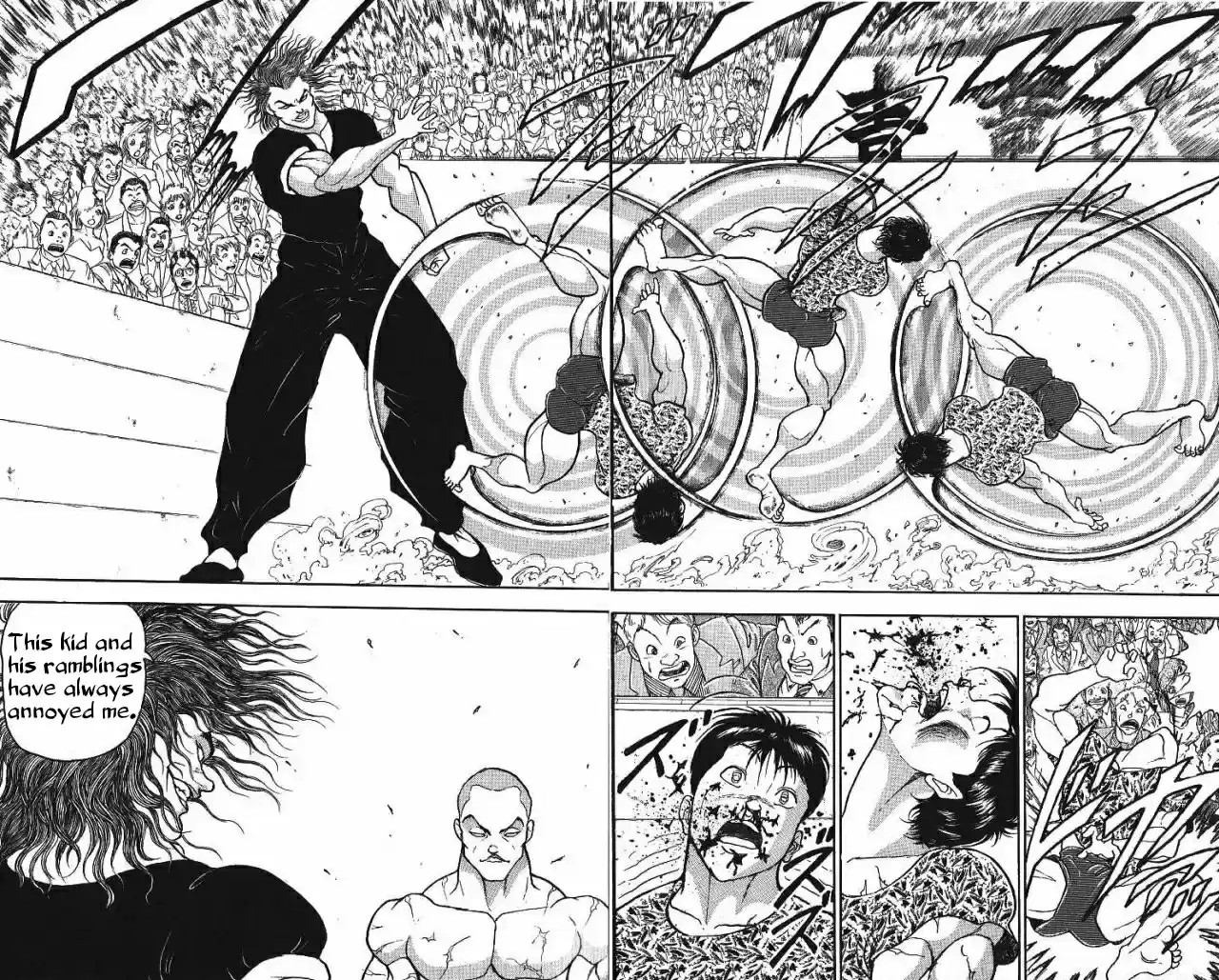 Grappler Baki Vol. 25 Ch. 215 The right to fight against the ogre.