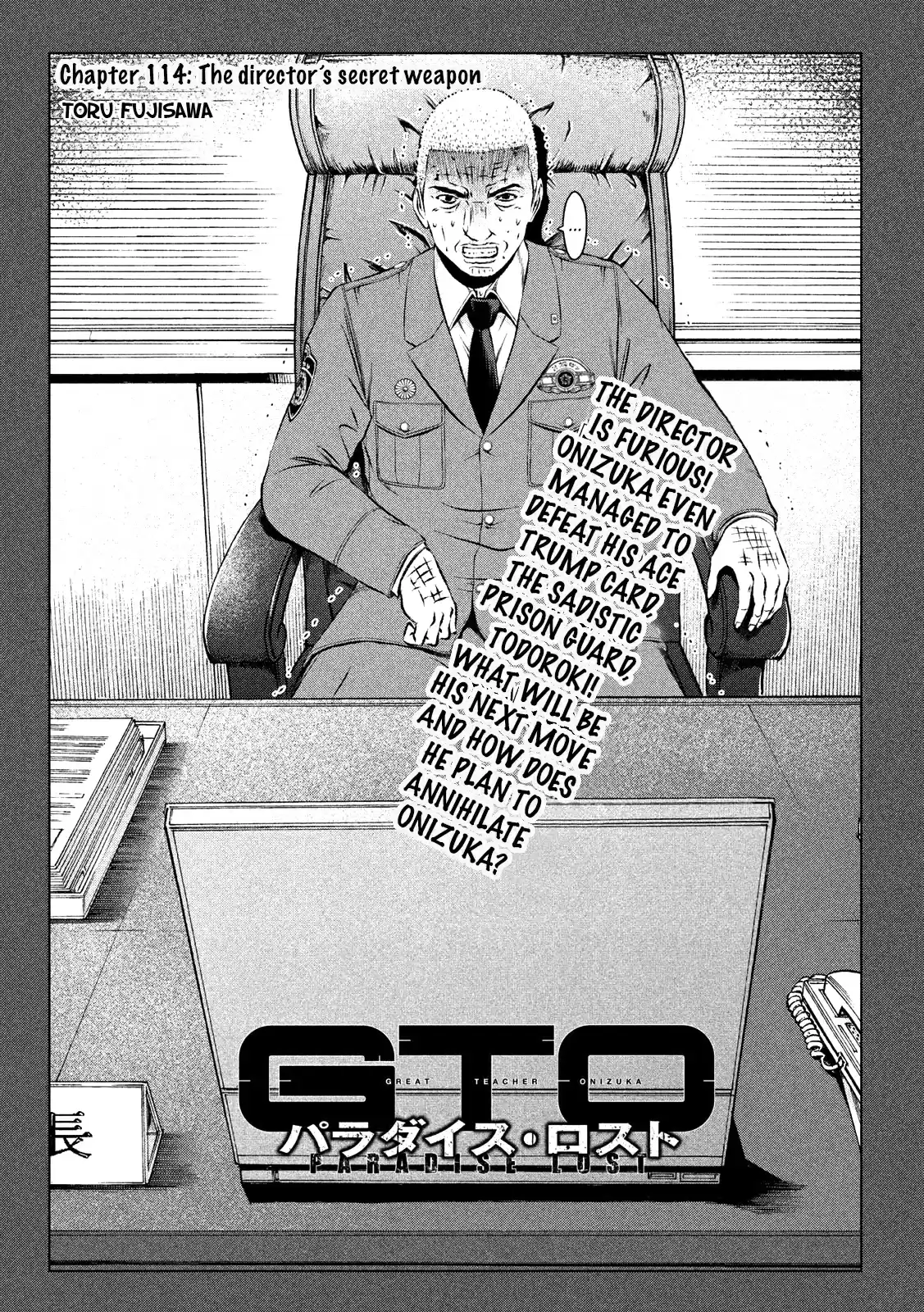 GTO Paradise Lost Ch. 114 The director's secret weapon