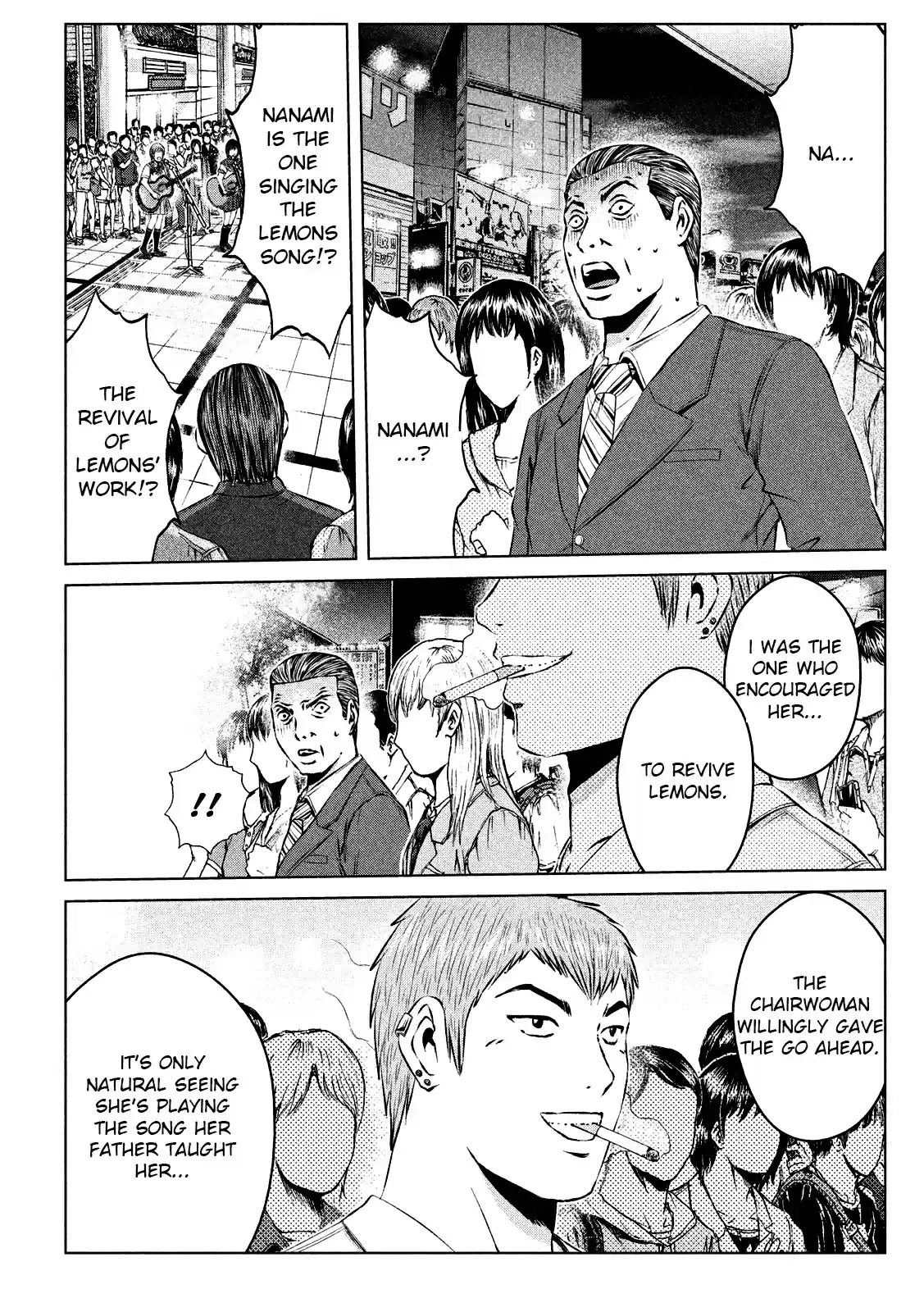 GTO Paradise Lost Ch. 116 Chemical reaction