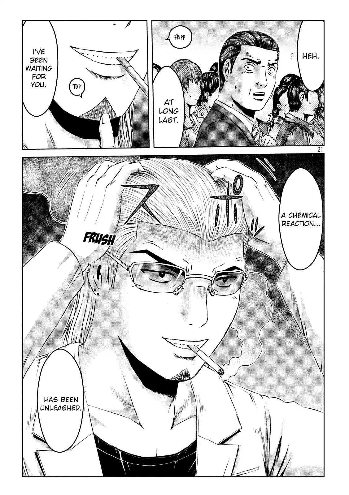 GTO Paradise Lost Ch. 116 Chemical reaction