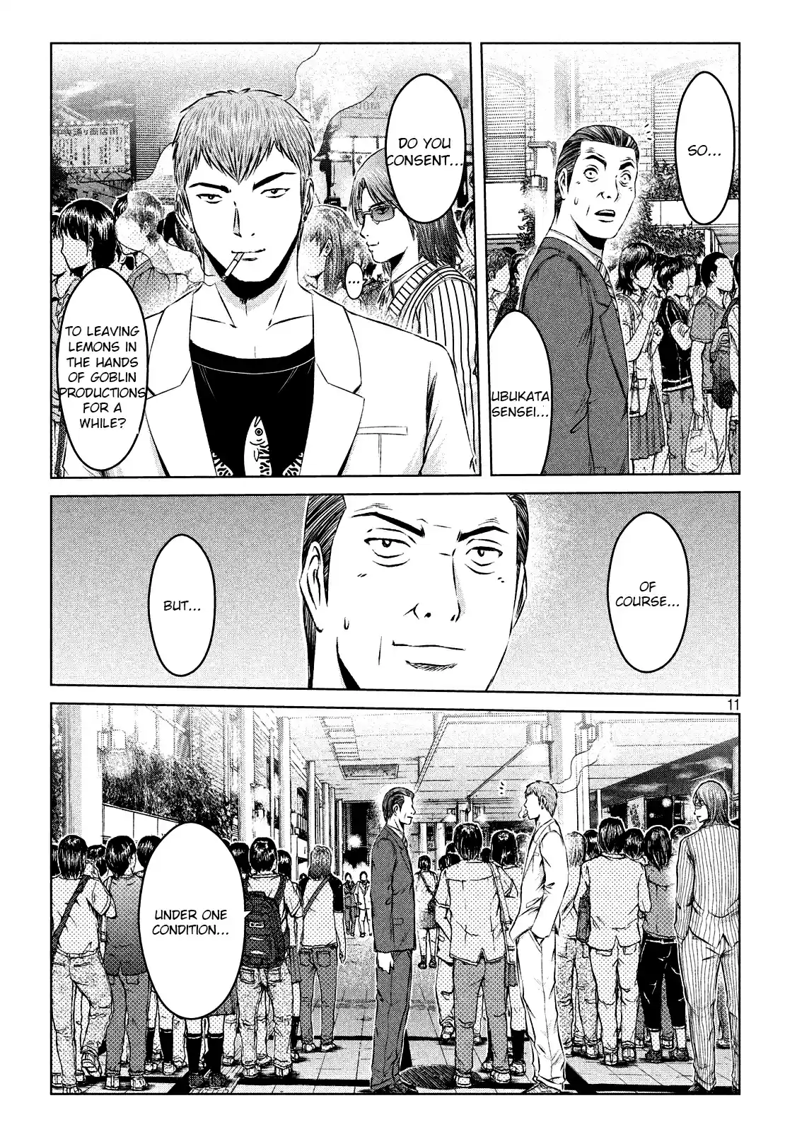 GTO Paradise Lost Ch. 117 How to draw the boundary line