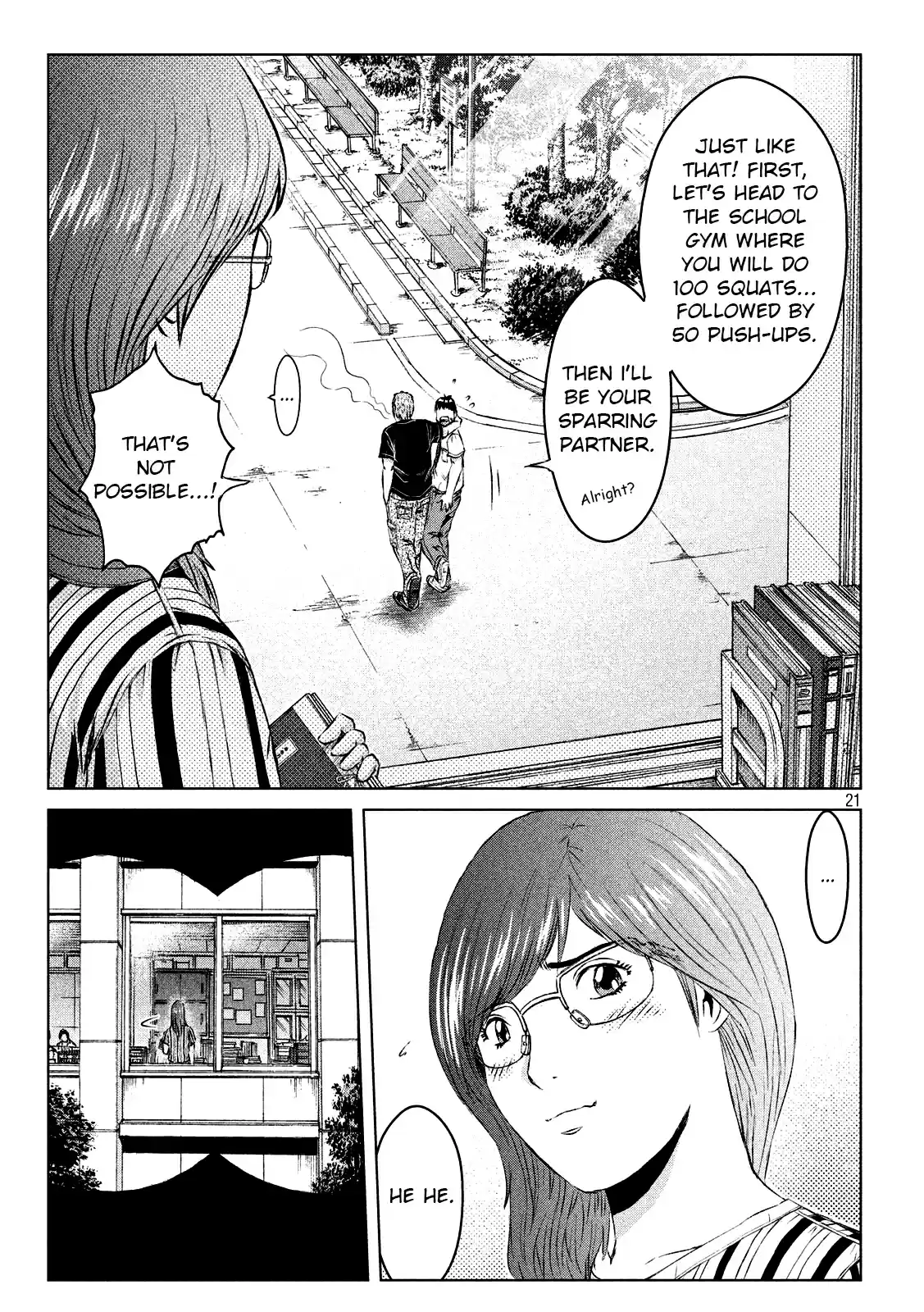 GTO Paradise Lost Ch. 117 How to draw the boundary line