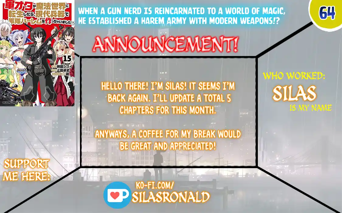Gun-Ota ga Mahou Sekai ni Tensei shitara, Gendai Heiki de Guntai Harem wo Tsukucchaimashita!? 64