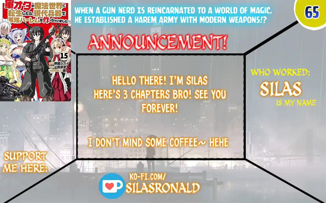 Gun-Ota ga Mahou Sekai ni Tensei shitara, Gendai Heiki de Guntai Harem wo Tsukucchaimashita!? 65