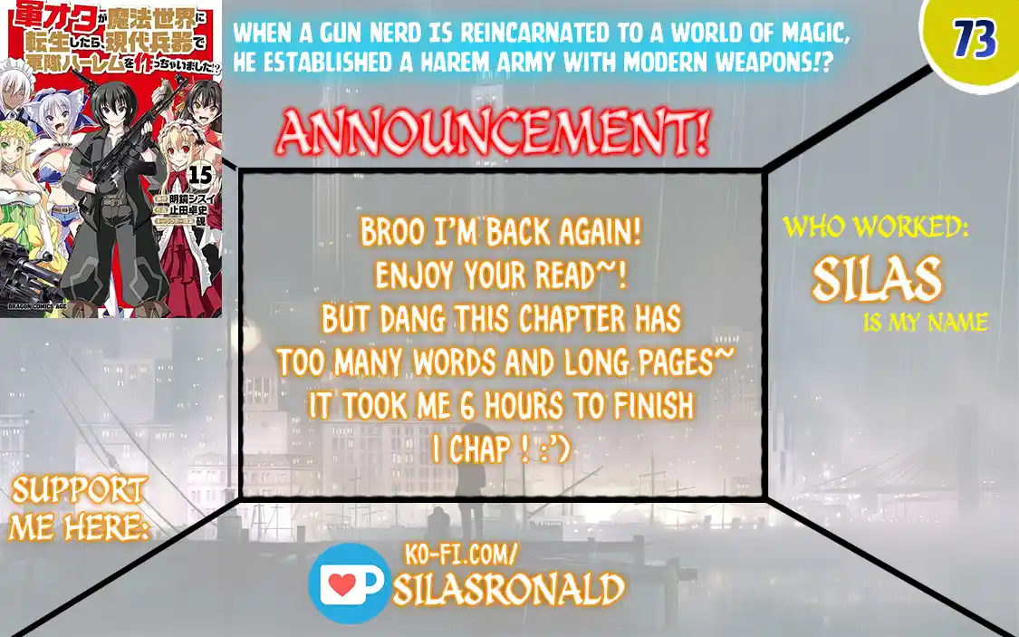 Gun-Ota ga Mahou Sekai ni Tensei shitara, Gendai Heiki de Guntai Harem wo Tsukucchaimashita!? 73