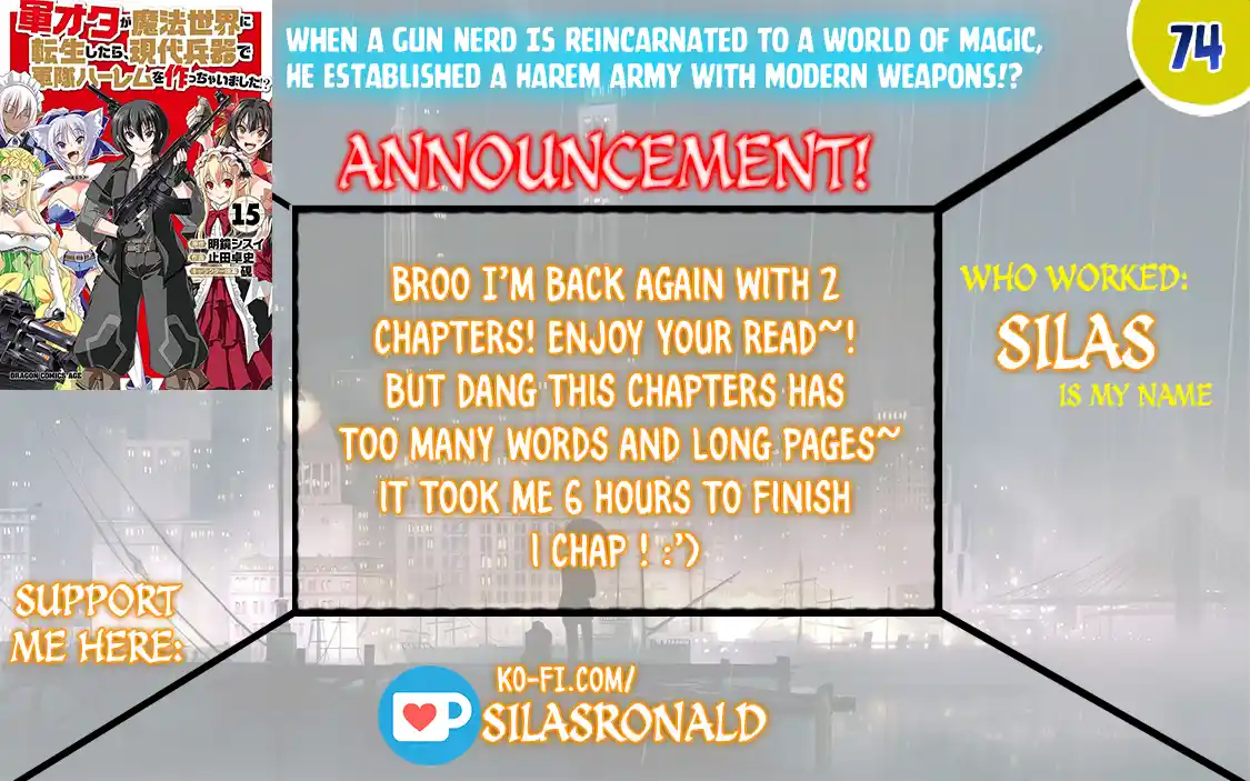 Gun-Ota ga Mahou Sekai ni Tensei shitara, Gendai Heiki de Guntai Harem wo Tsukucchaimashita!? 74