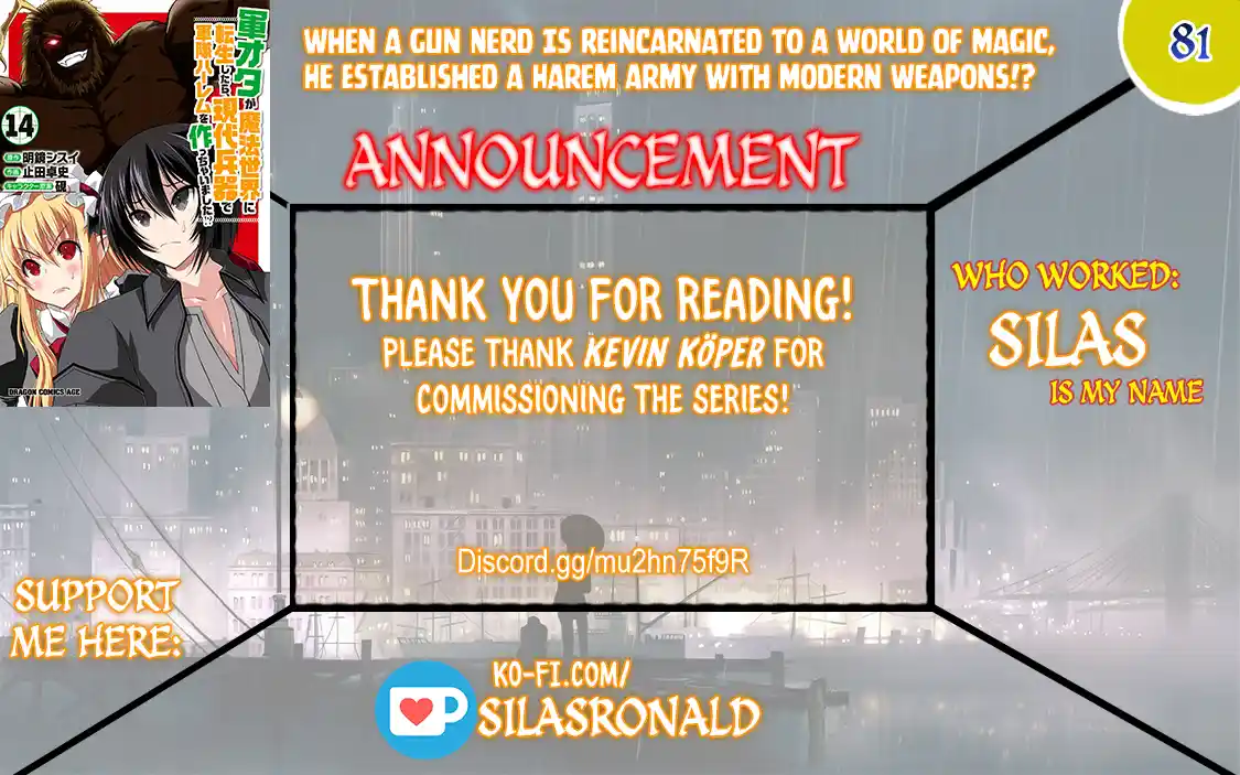 Gun-Ota ga Mahou Sekai ni Tensei shitara, Gendai Heiki de Guntai Harem wo Tsukucchaimashita!? 81
