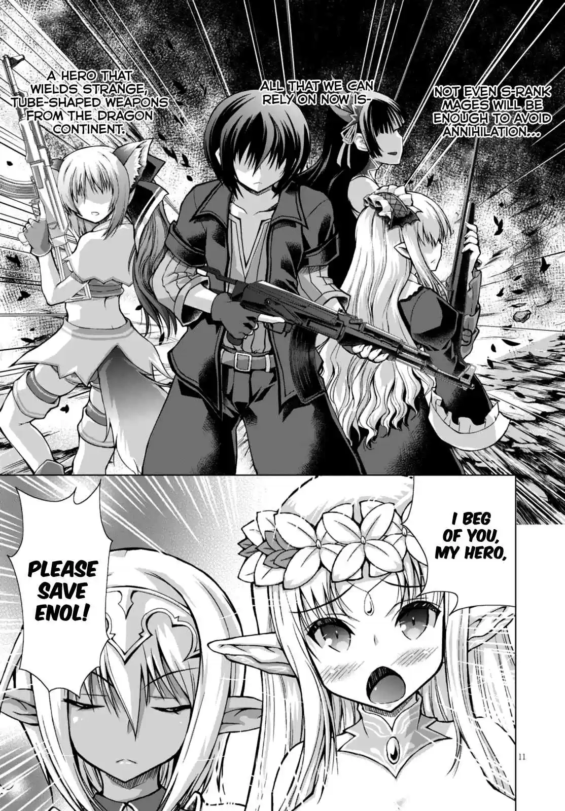 Gun Ota ga Mahou Sekai ni Tensei shitara, Gendai Heiki de Guntai Harem wo Tsukucchaimashita!? Vol. 6 Ch. 28