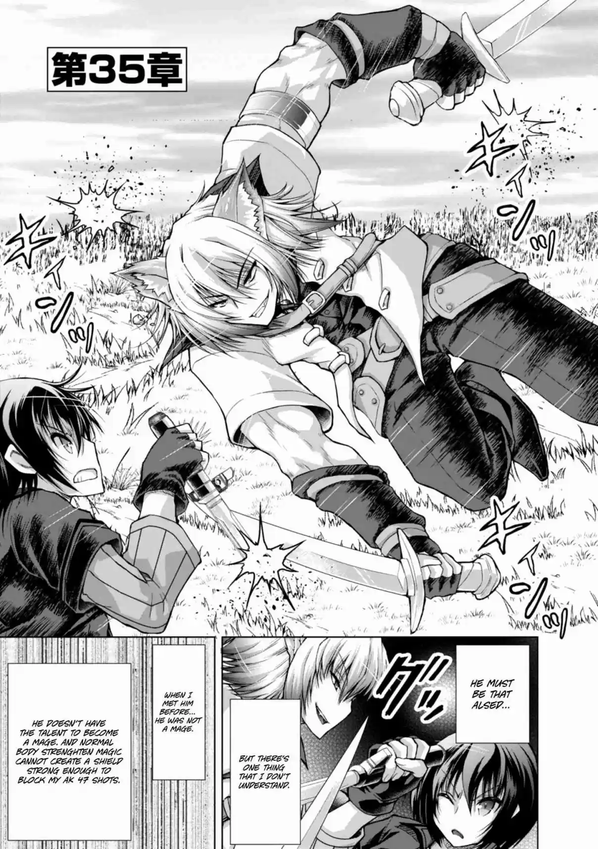 Gun Ota ga Mahou Sekai ni Tensei shitara, Gendai Heiki de Guntai Harem wo Tsukucchaimashita!? Vol. 7 Ch. 35