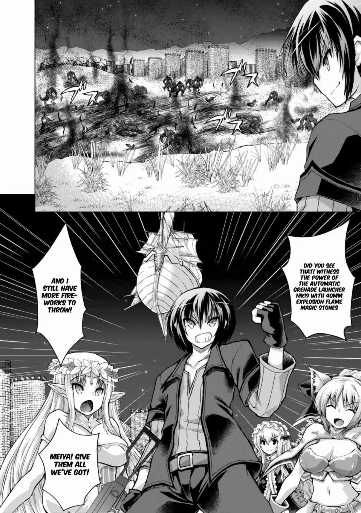 Gun Ota ga Mahou Sekai ni Tensei shitara, Gendai Heiki de Guntai Harem wo Tsukucchaimashita!? Vol. 8 Ch. 40