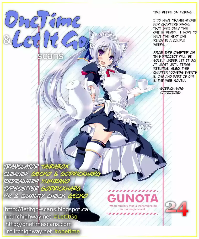 Gunota ga Mahou Sekai ni Tensei Shitara, Gendai Heiki de Guntai Harem o Tsukucchaimashita!? 24