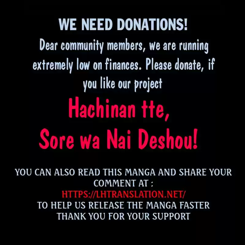 Hachinan Tte, Sore Wa Nai Deshou! Chapter 63