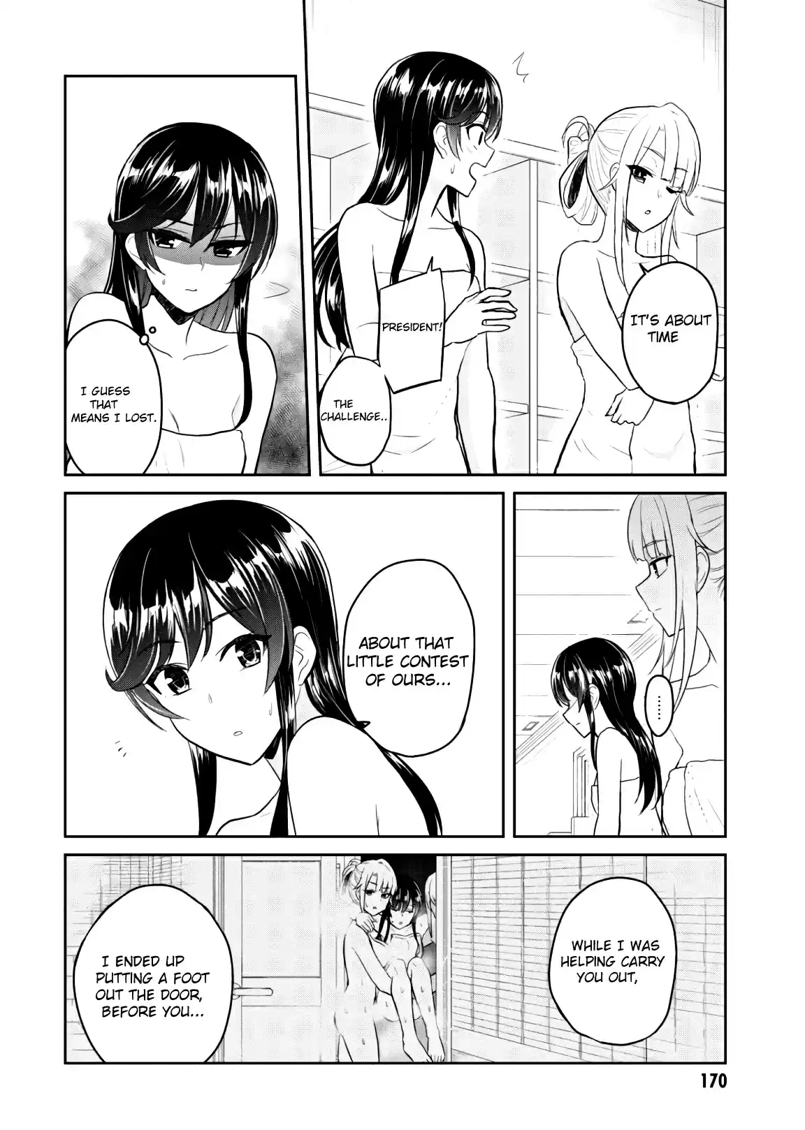 Hajimete no Gal Ch. 77 The First Fight in a Sauna