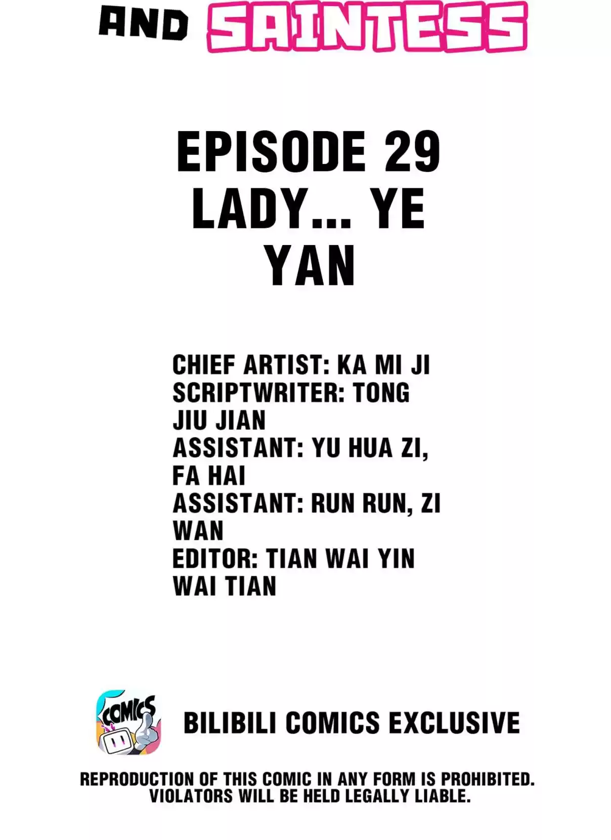 Handling the Demoness and Saintess 29.1 Lady... Ye Yan