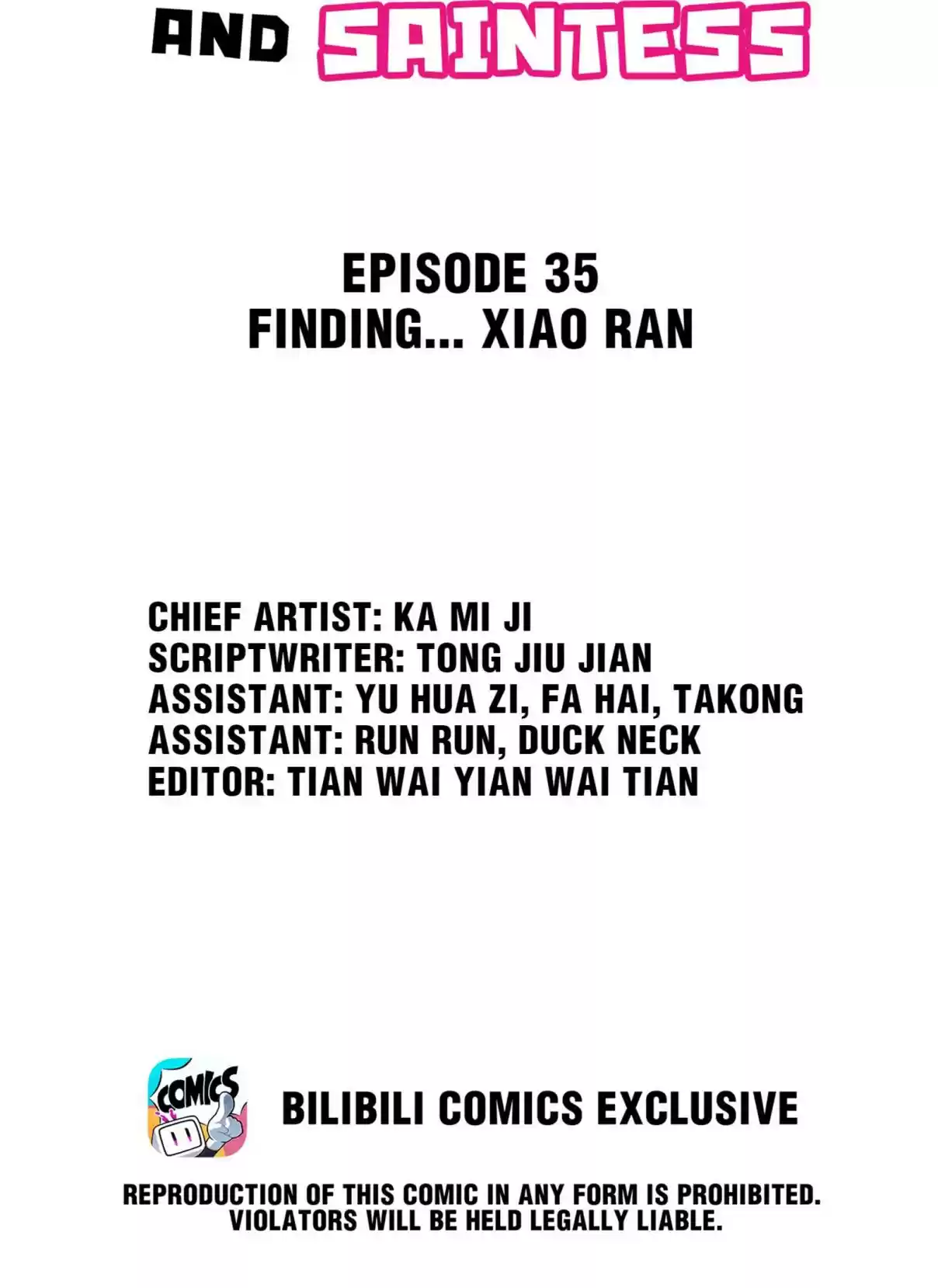 Handling the Demoness and Saintess 35.1 Finding... Xiao Ran