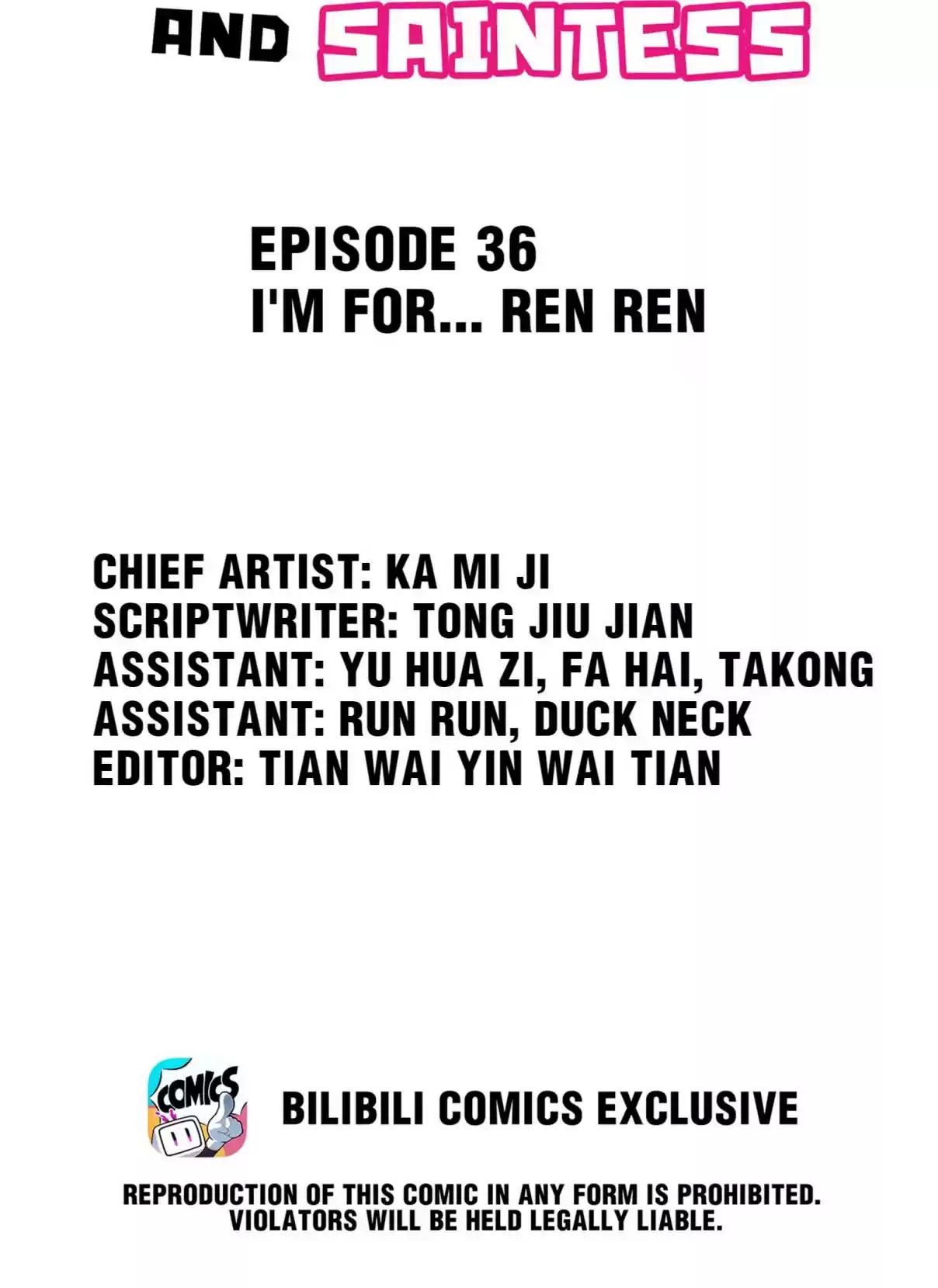 Handling the Demoness and Saintess 36.1 I'm For... Ren Ren